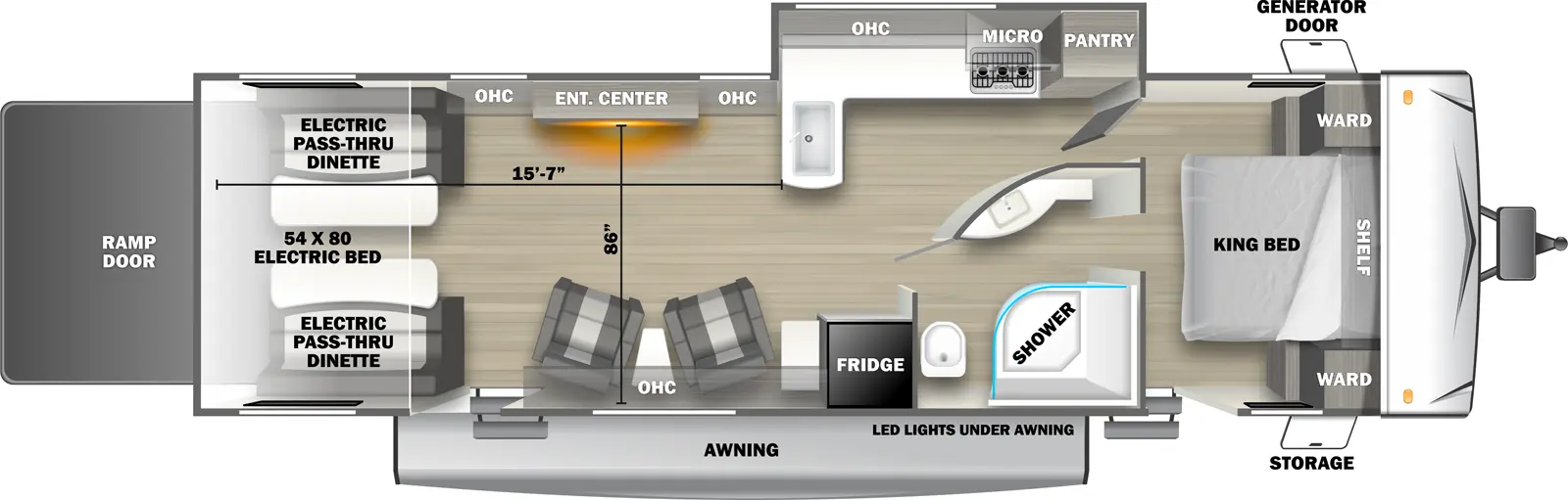 Shockwave 2900RLS - DSO Floorplan